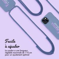 Coque Color MagSafe avec cordon amovible et photo et/ou texte personnalisés Apple iPhone 15 - Nom