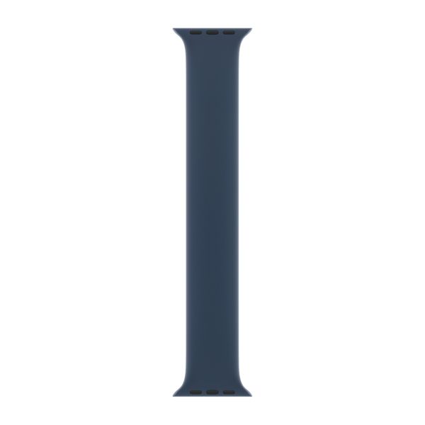 Apple Bracelet Boucle unique en Silicone Apple Watch | 38/40/41/42 mm - Taille 2 - Abyss Blue