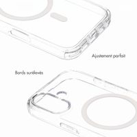 Selencia Coque arrière Rivièra MagSafe avec crochets amovibles Apple iPhone 16 - Transparent