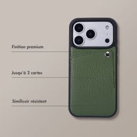 Selencia Coque Riva avec porte-cartes Apple iPhone 17 Pro Max - Sage Green