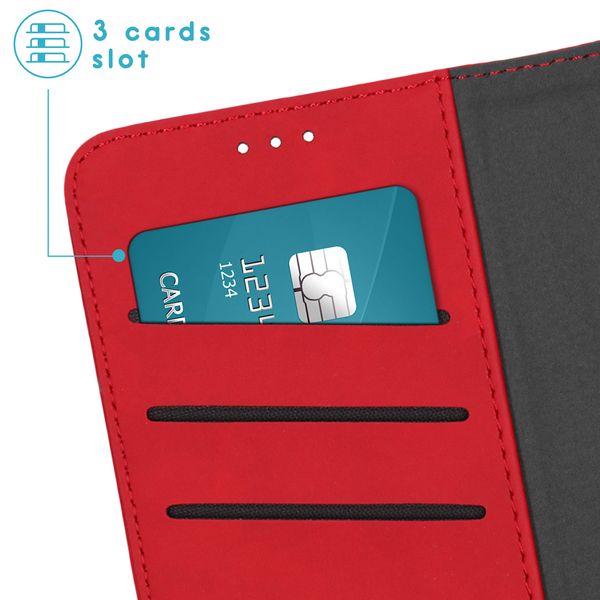 imoshion Etui de télephone luxe 2-en-1 amovible Samsung Galaxy A55 - Rouge
