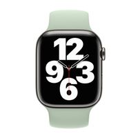Apple Bracelet Boucle unique en Silicone Apple Watch | 44/45/46/49 mm - Taille 11 - Mineral Green