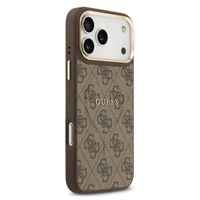 Guess Coque MagSafe Classic avec logo 4G Apple iPhone 17 Pro - Marron