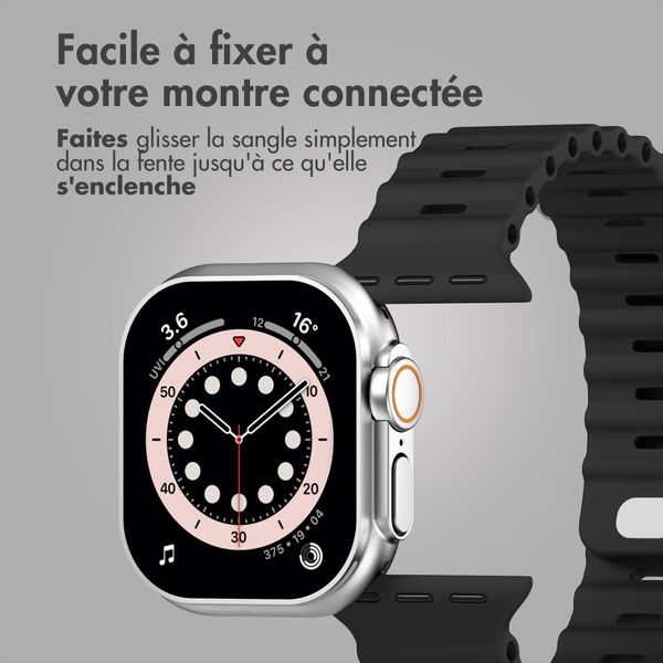 Accezz Bracelet Ocean Apple Watch | 44/45/46/49 mm - Noir