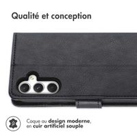 imoshion Étui de télephone portefeuille de luxe Samsung Galaxy A25 (5G) - Noir