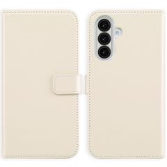 Selencia Étui portefeuille en cuir véritable Samsung Galaxy A36 - Greige