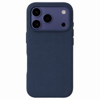 Accezz Coque Liquid Silicone avec MagSafe Apple iPhone 18 Pro / 17 Pro - Bleu foncé