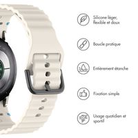 imoshion Bracelet Wave en silicone Samsung Galaxy Watch 4 / 5 / 6 / 7 / FE (20 mm) - Starlight