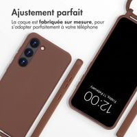 imoshion Coque en silicone avec cordon Samsung Galaxy S23 - Marron