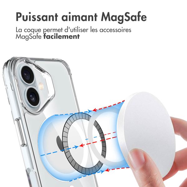 imoshion Coque Rugged Air MagSafe Apple iPhone 16 - Transparent