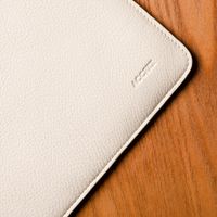 Accezz Leather Pochette ordinateur le Apple MacBook 13 pouces - Beige
