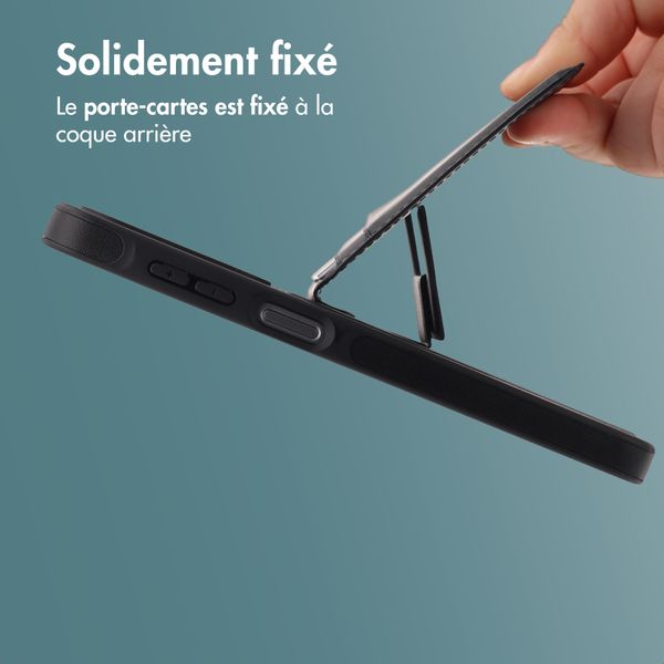 imoshion Coque arrière avec porte-cartes et support Samsung Galaxy A17 (5G) / (4G) - Noir