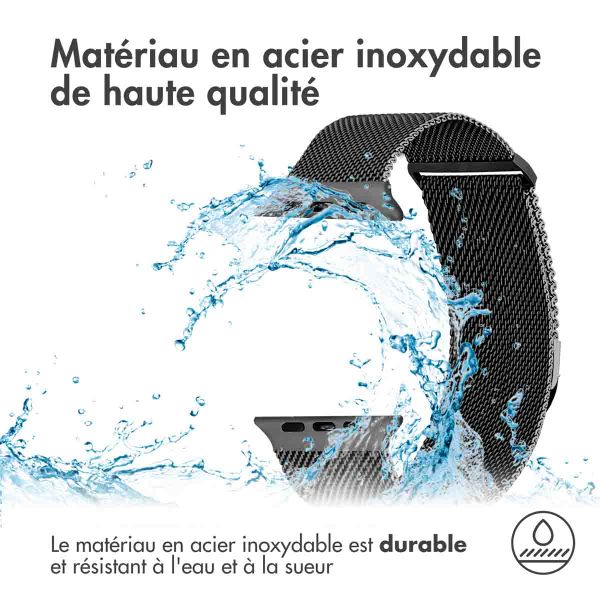 imoshion Bracelet magnétique milanais Apple Watch | 38/40/41/42 mm - Taille S - Noir