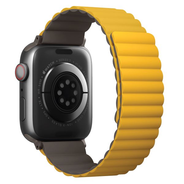 Uniq Bracelet Revix réversible Apple Watch | 44/45/46/49 mm - Mustard / Khaki
