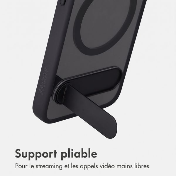 Accezz Coque arrière Hold avec MagSafe Apple iPhone 15 - Black