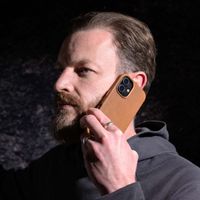 Accezz Coque MagSafe en cuir vintage Apple iPhone 15 Pro - Tabacco Cognac