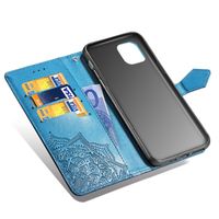 Etui de télephone portefeuille Mandala Apple iPhone 11 Pro - Turquoise