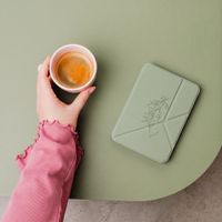 imoshion Étui de liseuse portefeuille design Pliable Kobo Libra Colour - Floral Green