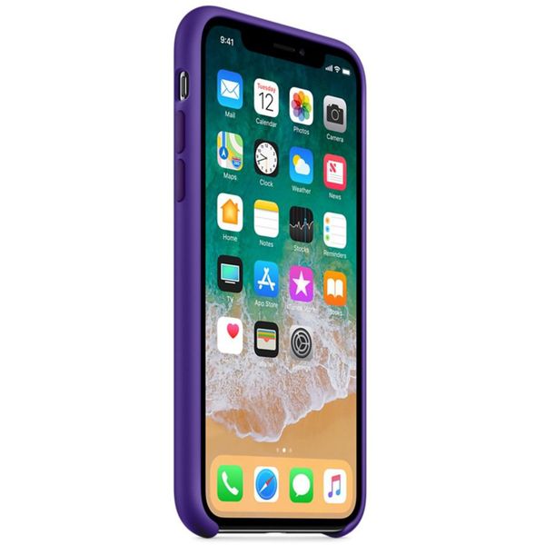 Apple Coque en silicone Apple iPhone X - Ultra Violet