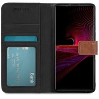 imoshion Étui de télephone portefeuille de luxe Sony Xperia 1 III - Marron