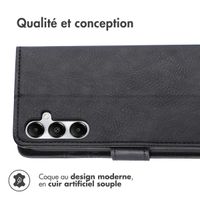 imoshion Étui de télephone portefeuille de luxe Samsung Galaxy A55 - Noir