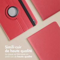 imoshion Coque tablette rotatif à 360° Apple iPad 9 (2021) 10.2 pouces / iPad 8 (2020) 10.2 pouces / iPad 7 (2019) 10.2 pouces - Rouge foncé