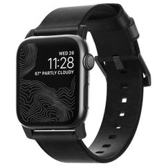 Nomad Bracelet moderne en cuir Apple Watch | 44/45/46/49 mm - Noir