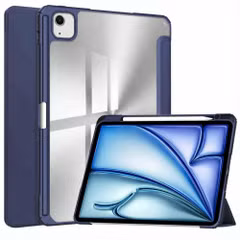 imoshion Coque tablette rigide Trifold Apple iPad Air 13 pouces (2026) M4 / (2025) M3 / (2024) M2 - Bleu foncé