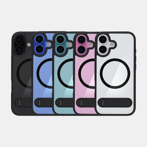 Accezz Coque arrière Hold avec MagSafe Apple iPhone 16 - Black