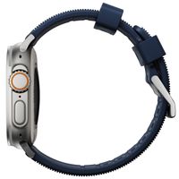Nomad Bracelet robuste FKM Apple Watch | 44/45/46/49 mm - Argent / Bleu