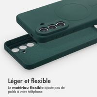 imoshion Coque Couleur avec MagSafe Samsung Galaxy A57 (5G) - Vert foncé