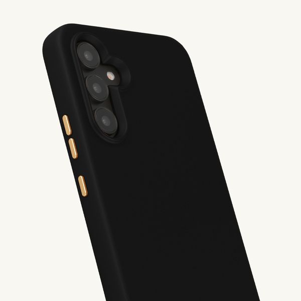 Selencia Coque arrière Rivièra avec MagSafe avec crochets amovibles Samsung Galaxy A54 (5G) - Velvet Black