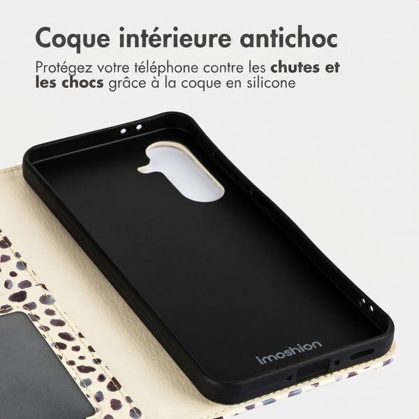 imoshion Étui de télephone portefeuille Design Samsung Galaxy A26 - Black And White Dots