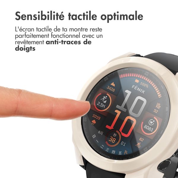 imoshion Coque rigide à couverture complète Garmin Fenix 8 - 51 mm - Beige
