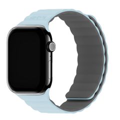 Holdit Bracelet en silicone magnétique Apple Watch | 44/45/46/49 mm - Mineral Blue / Grey