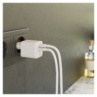 Zens Chargeur compact 2x USB-C 45W - Adaptateur secteur - Blanc