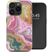 Selencia Coque arrière Vivid avec MagSafe Apple iPhone 15 Pro - Marble Pink