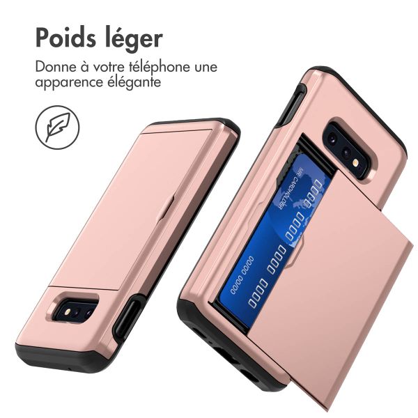 imoshion Coque arrière avec porte-cartes Samsung Galaxy S10e - Rose Doré
