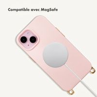 Selencia Coque arrière Rivièra avec MagSafe avec crochets amovibles Apple iPhone 14 / 13 - Sorbet Pink