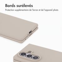 Accezz Coque Liquid Silicone Samsung Galaxy Z Fold 8 Ultra - Stone