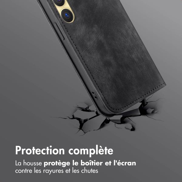 imoshion Étui de téléphone portefeuille Slim Samsung Galaxy S25 / S24 - Noir