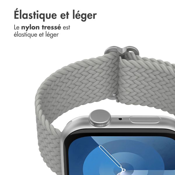 imoshion Bracelet nylon tissé Apple Watch | 38/40/41/42 mm - Gris