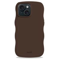 Holdit Coque Wavy Apple iPhone 17e / 16e / 15 / 14 / 13 - Chocolate