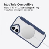 imoshion Bookcase transparente avec MagSafe Apple iPhone 17 - Bleu