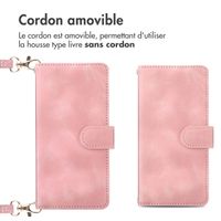 imoshion Etui de télephone portefeuille avec cordon Apple iPhone 16 - Rose