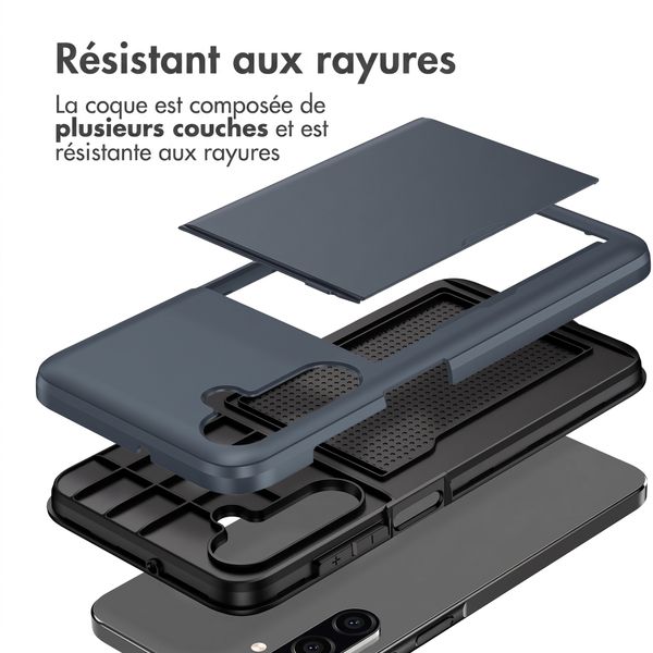 imoshion Coque arrière avec porte-cartes Samsung Galaxy A18 (4G) - Bleu foncé