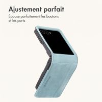 imoshion Étui de télephone portefeuille Luxe Samsung Galaxy Z Flip 8 - Bleu clair