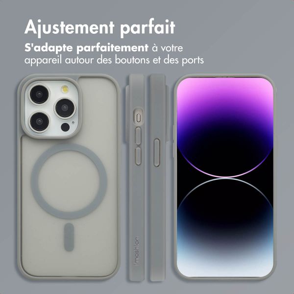 imoshion Coque Color Guard avec MagSafe Apple iPhone 14 Pro - Gris