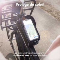 imoshion Support de téléphone pour vélo avec pochette - Cadre de vélo - Universel - Noir