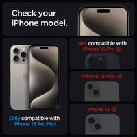 Spigen EZ Fit GLAS.tR avec plateau d'installation - Verre de confidentialité - 1 pack Apple iPhone 15 Pro Max